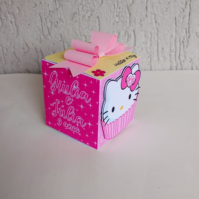 Imagem 1 - Caixa Cubo Clássica Hello Kitty