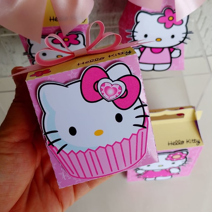 Imagem 2 - Caixa Cubo Clássica Hello Kitty