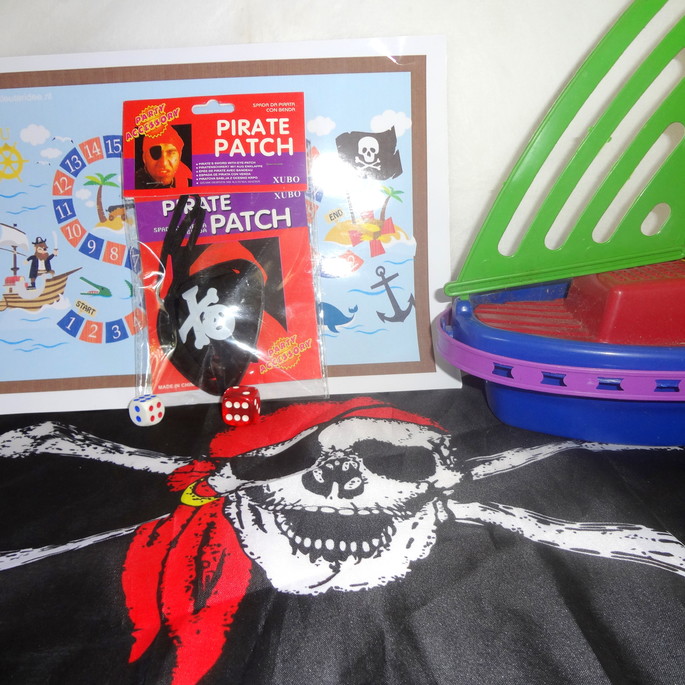 Imagem 1 - Kit Pirata com Itens Temáticos com Tag Personalizada