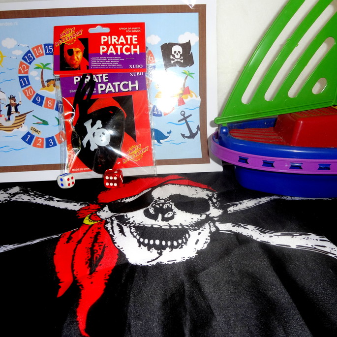 Imagem 2 - Kit Pirata com Itens Temáticos com Tag Personalizada