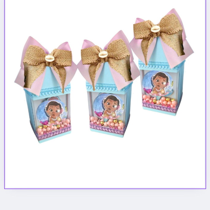 Imagem 1 - Caixinha Milk com Aplique e Visor Transparente com Miçangas