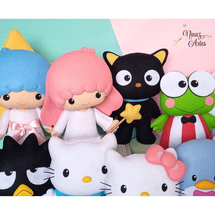 Imagem 5 - Hello Kitty - Kit com 12 Personagens - Tema Hello Kitty