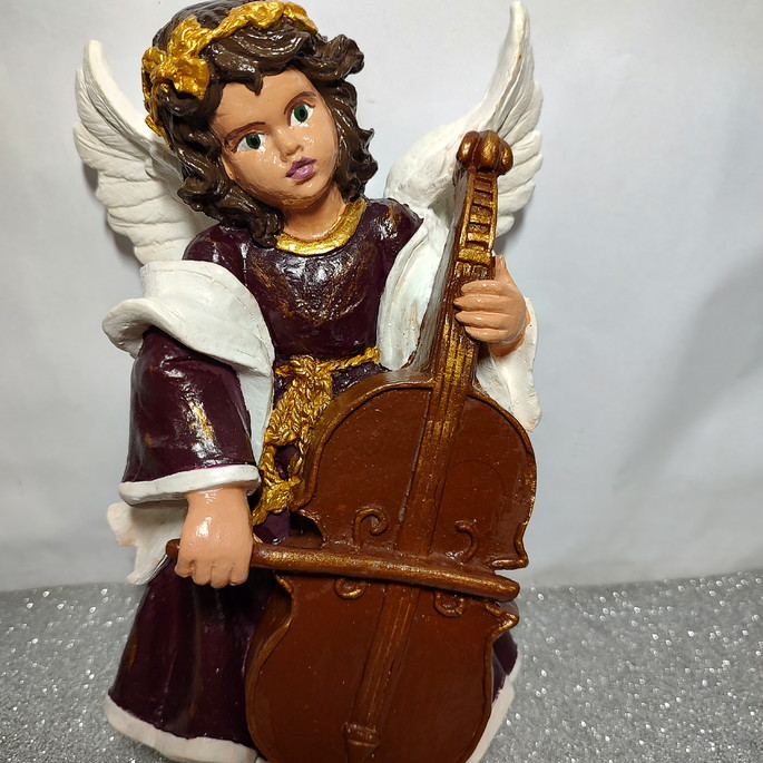 Imagem 1 - Imagem Anjo com Violão Celo 24cm