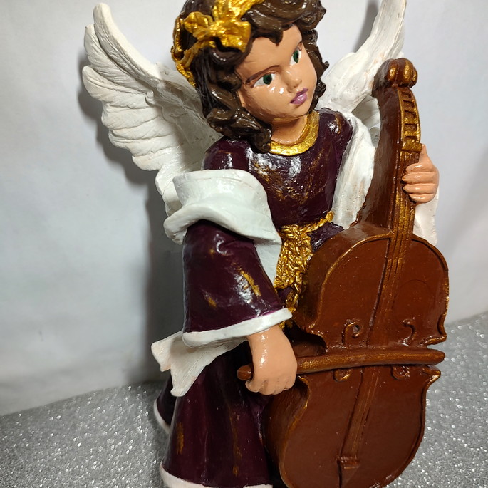 Imagem 3 - Imagem Anjo com Violão Celo 24cm