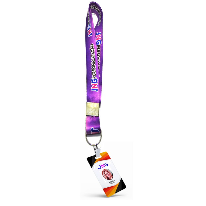 Imagem 2 - Cordão com Crachá Personalizado Kit com 10 Unidades