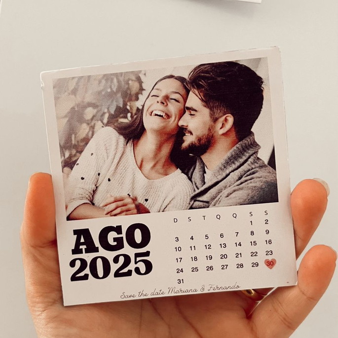 Imagem 1 - Save de Date Personalizado com Imã