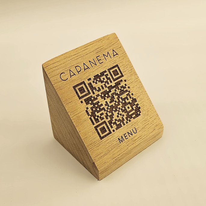 Imagem 1 - Display Qr Code Personalizado em Madeira