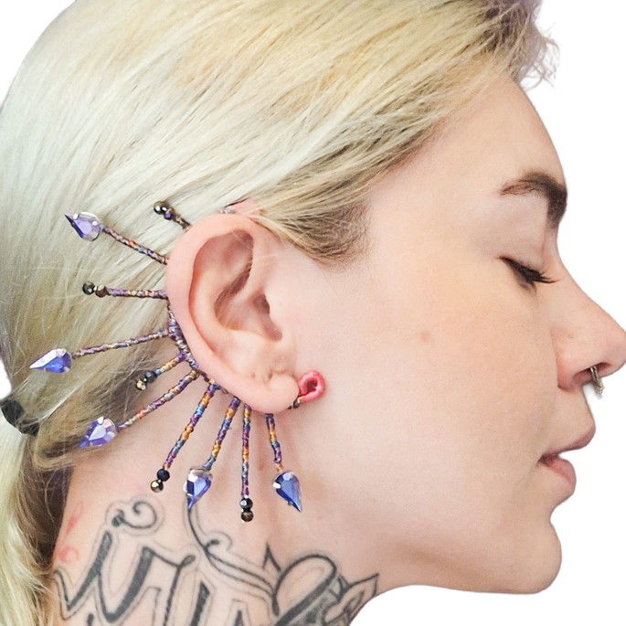 Imagem 1 - Carnaval - Ear Cuff Violeta
