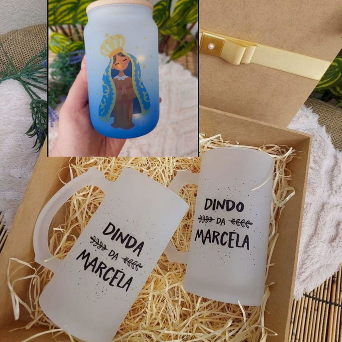 Imagem 1 - Caixa Padrinhos com Caneca de Chopp