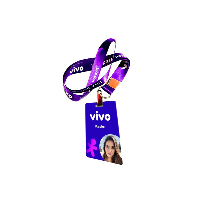Imagem 2 - Cordão com Crachá Ambos Personalizados Kit com 25 Unidades