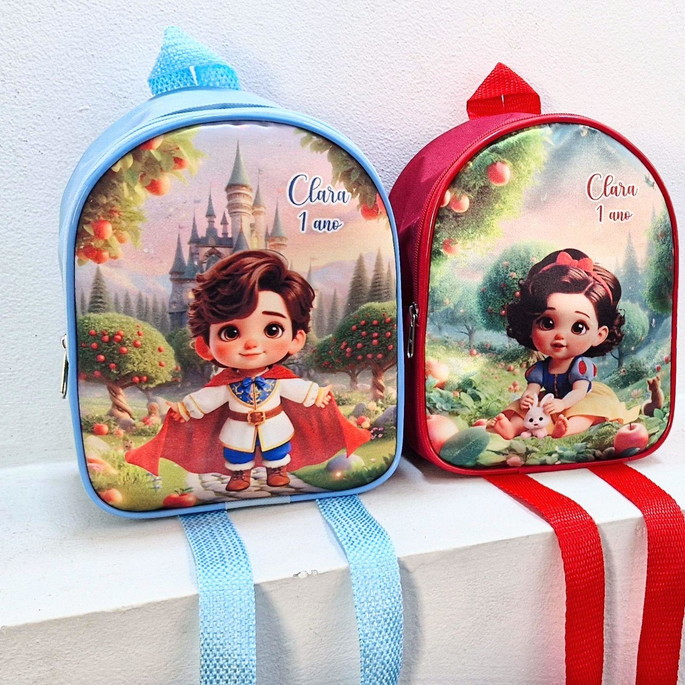 Imagem 1 - Mochila Personalizada Branca de Neve e o Príncipe Baby