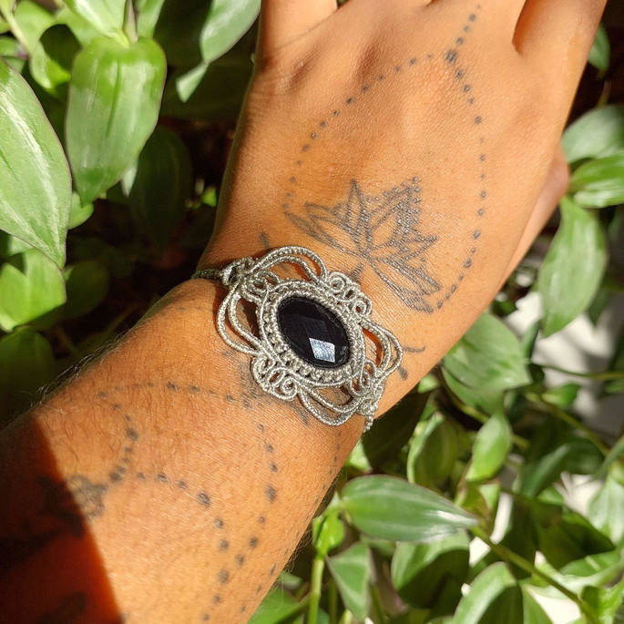 Imagem 1 - Pulseira com Ônix Negra