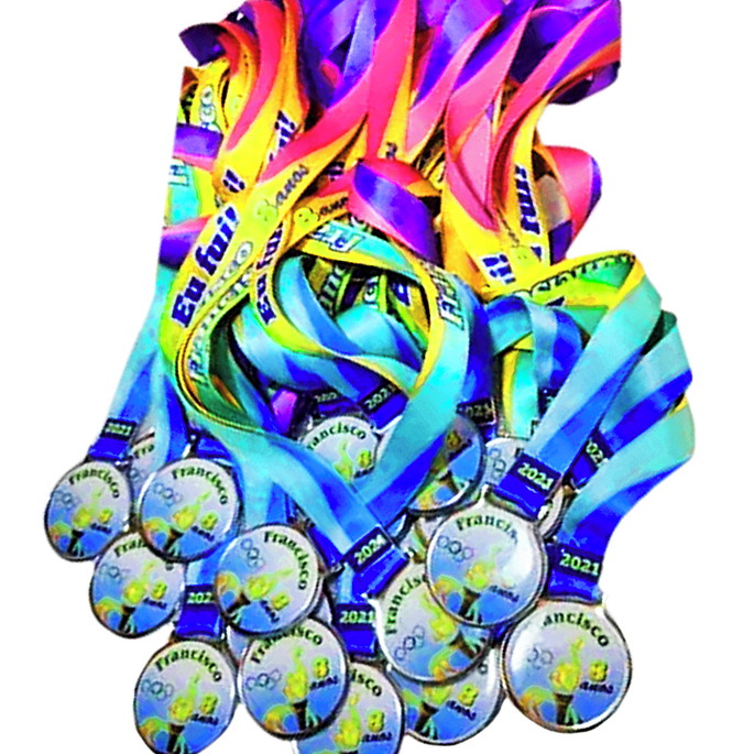 Imagem 2 - Medalha com Fita Personalizada Kit com 40 Peças