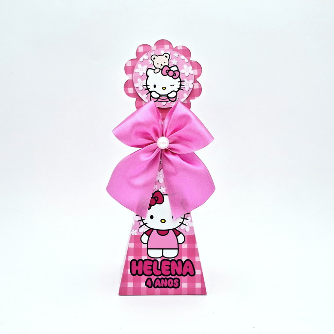 Imagem 1 - Caixa Pirâmide Hello Kitty