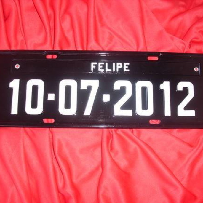 Imagem 1 - Placa Com Data e Nome