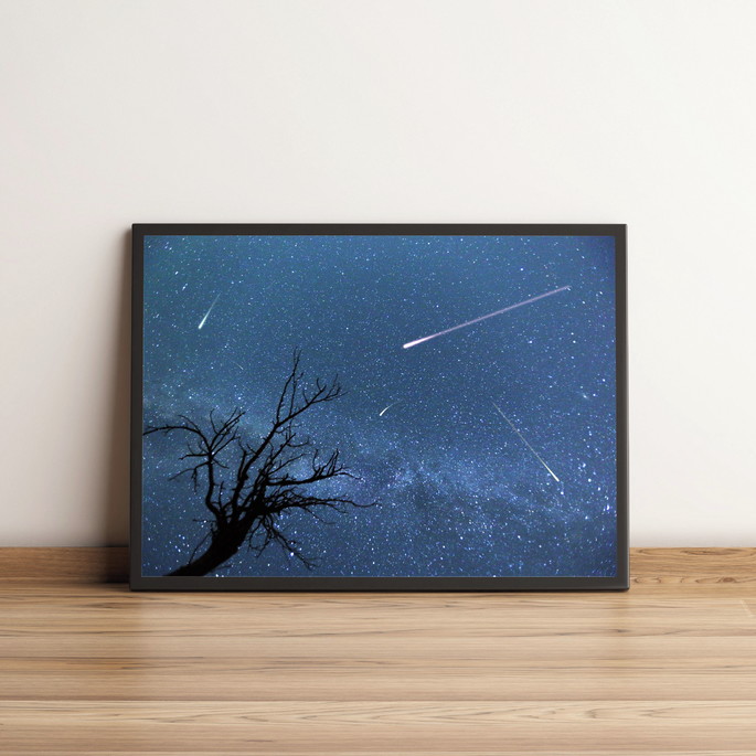 Imagem 1 - Quadro Noite Estrelada com Chuva de Meteoros 1300