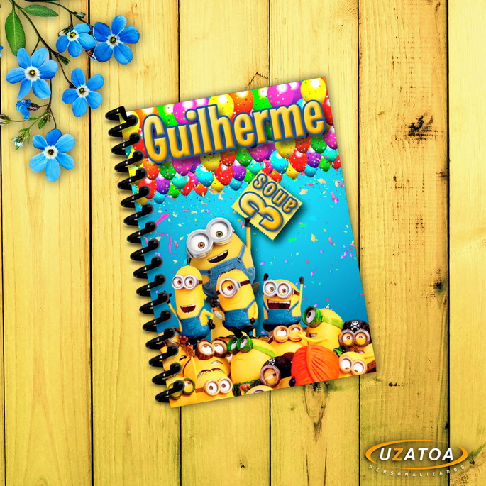 Imagem 1 - Caderninhos com Capa e Folhas Personalizadas - Minions