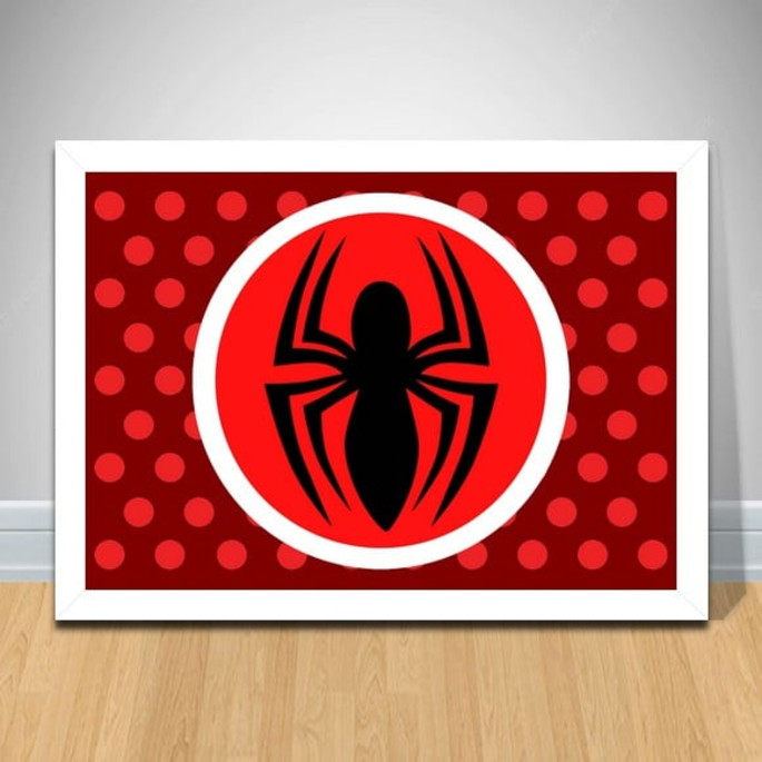 Imagem 2 - Quadro Homem Aranha Infantil 64x45cm - A963