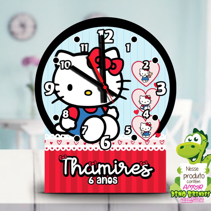 Imagem 5 - Relógio de Mesa | Hello Kitty
