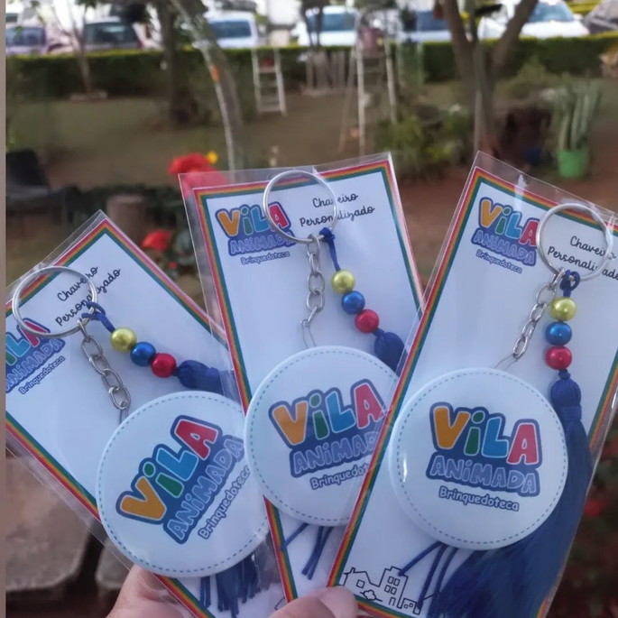 Imagem 1 - Chaveiro com Logomarca com Tassel 5 cm