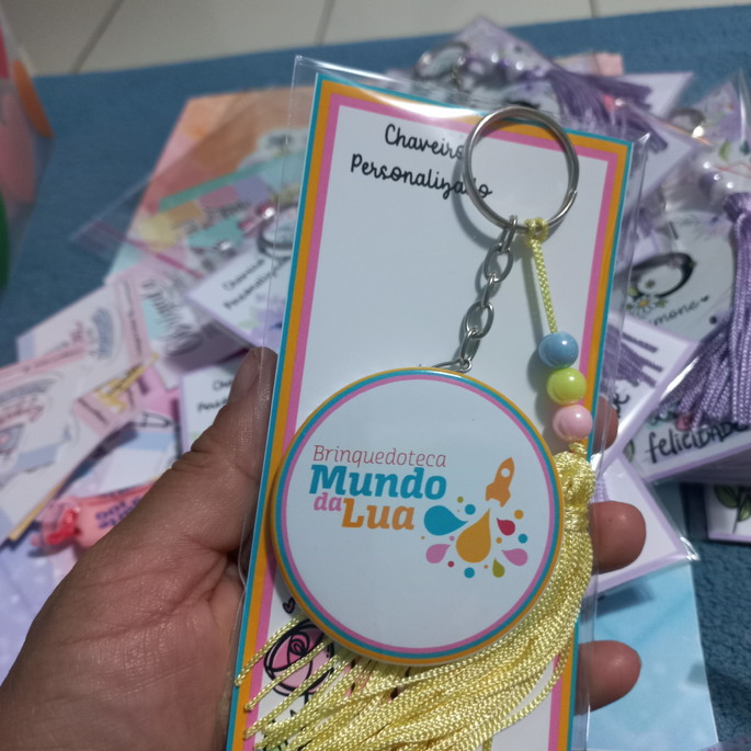 Imagem 2 - Chaveiro com Logomarca com Tassel 5 cm