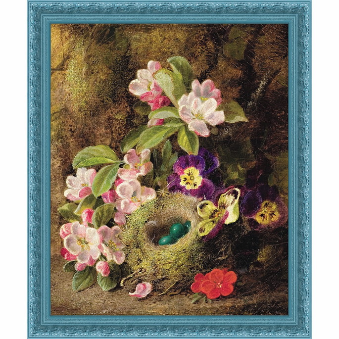 Imagem 2 - Quadro Clássico de Georg Clare - Still Life com Flores, e Um