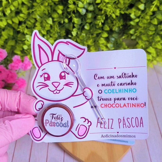 Imagem 2 - Card com Potinho com Nutela (3ml)- Páscoa