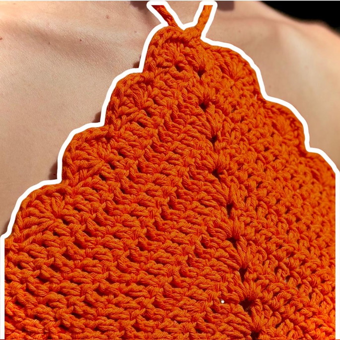 Imagem 2 - Receita Cropped Camélia Crochê