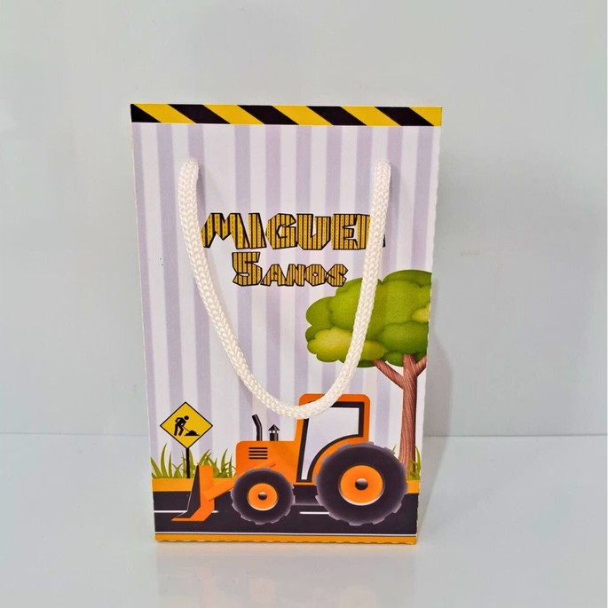 Imagem 3 - Sacolinha Personalizada Trator Construtor P