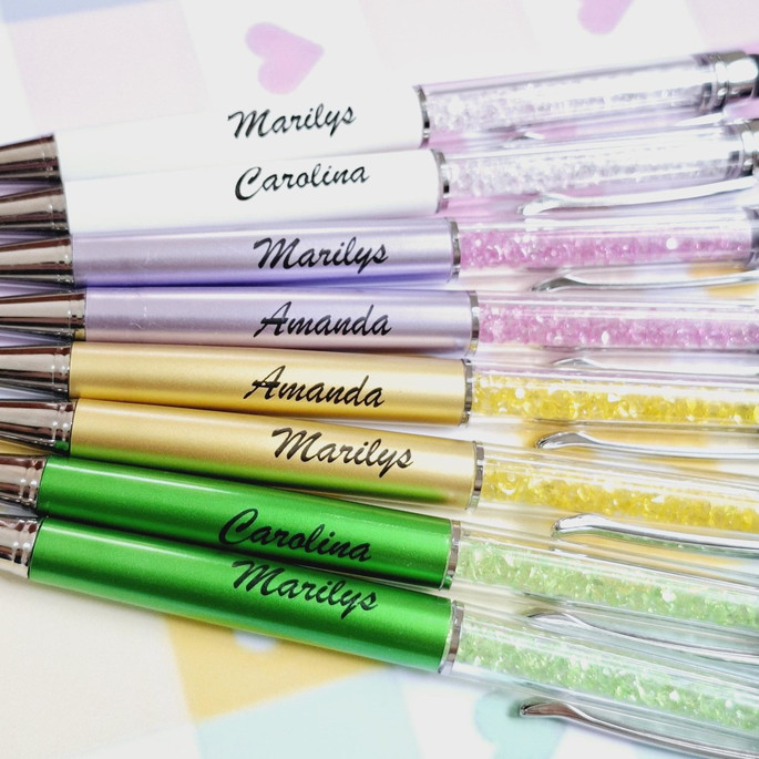 Imagem 2 - Caneta com Cristais Personalizada com Nomes Sortidos