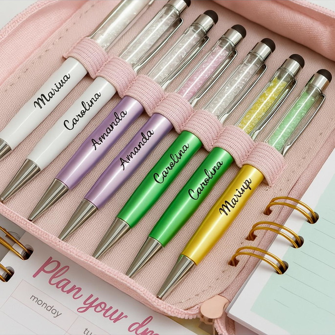 Imagem 3 - Caneta com Cristais Personalizada com Nomes Sortidos