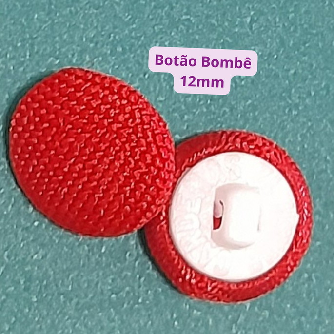 Imagem 2 - 10 Botões Nº12 Forrados com Tecido Liso - Kit
