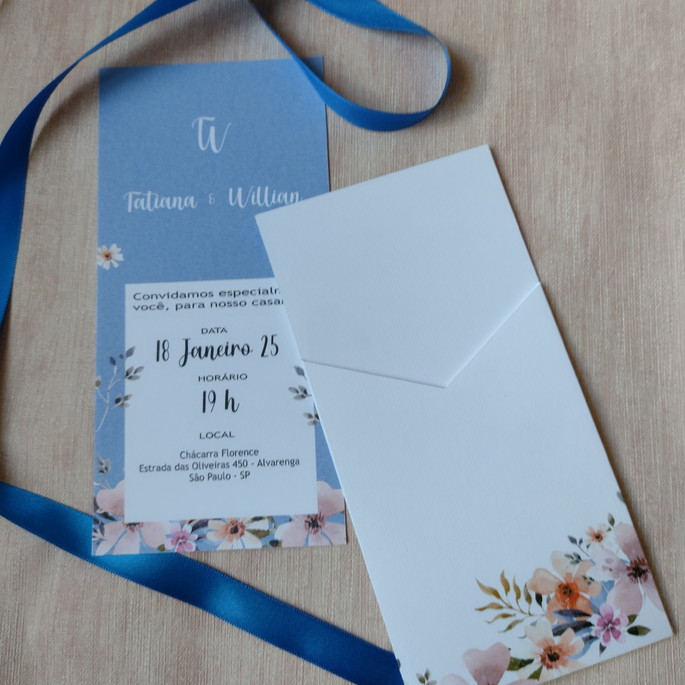 Imagem 1 - Convite com Envelope Luva