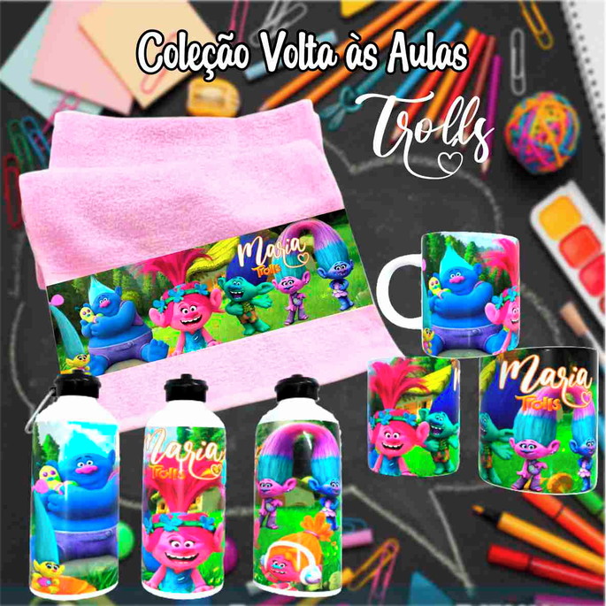 Imagem 1 - Kit Toalhinha com Garrafa Personalizada