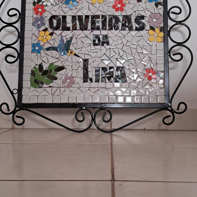 Imagem 1 - Placa Numero Externa Ardosia