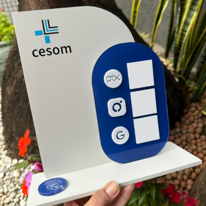 Imagem 2 - Placa de Pix com Tag Nfc - Personalizada 3