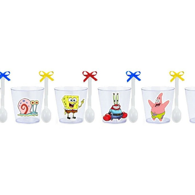Imagem 1 - Copinhos com Colherzinhas: Bob Esponja