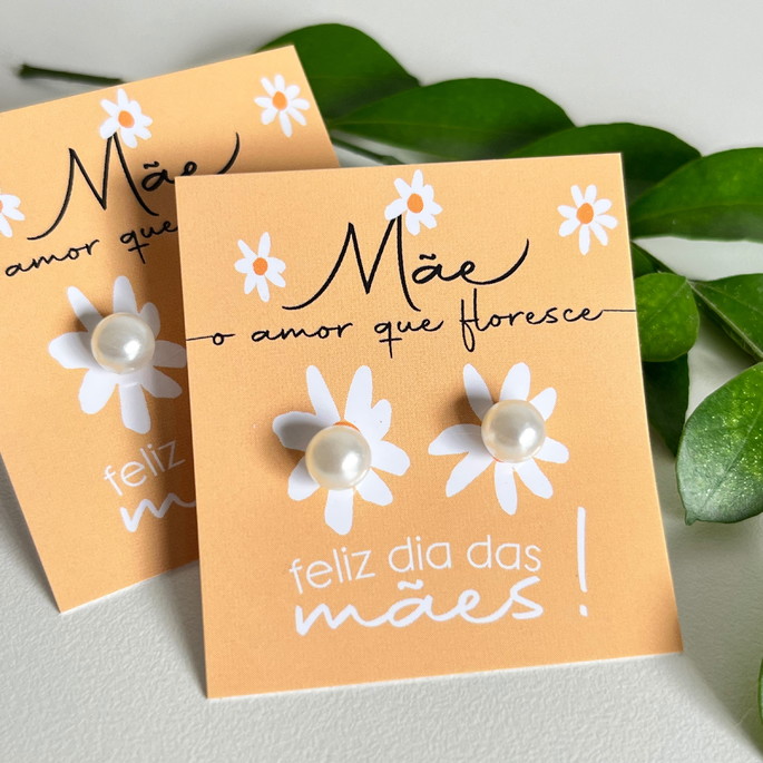 Imagem 1 - Tag com Brinco - Dia das Mães (kit com 25)