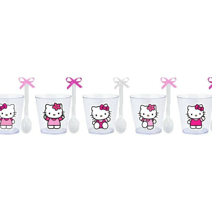 Imagem 1 - Copinhos com Colherzinhas: Hello Kitty