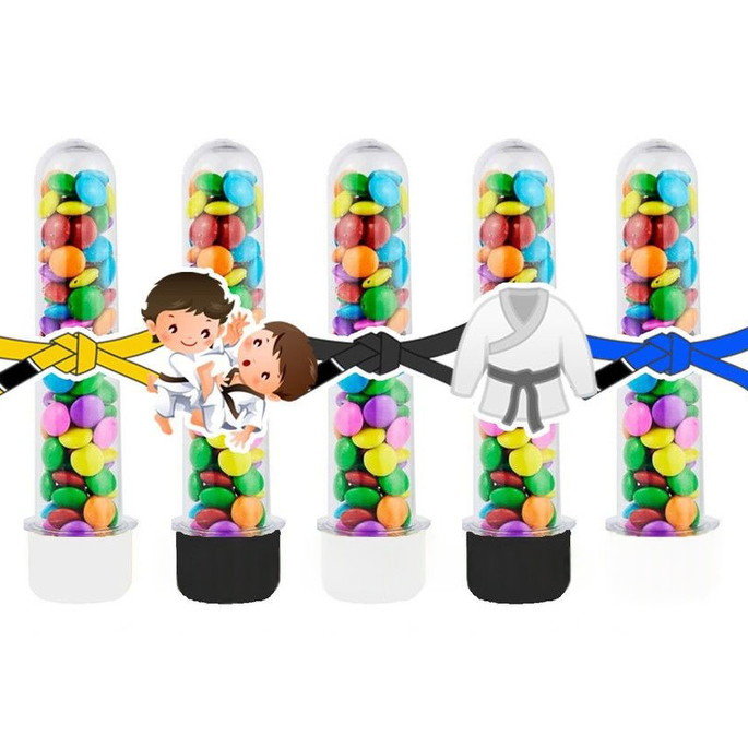 Imagem 1 - Tubetes com Apliques 3d: Jiu Jitsu