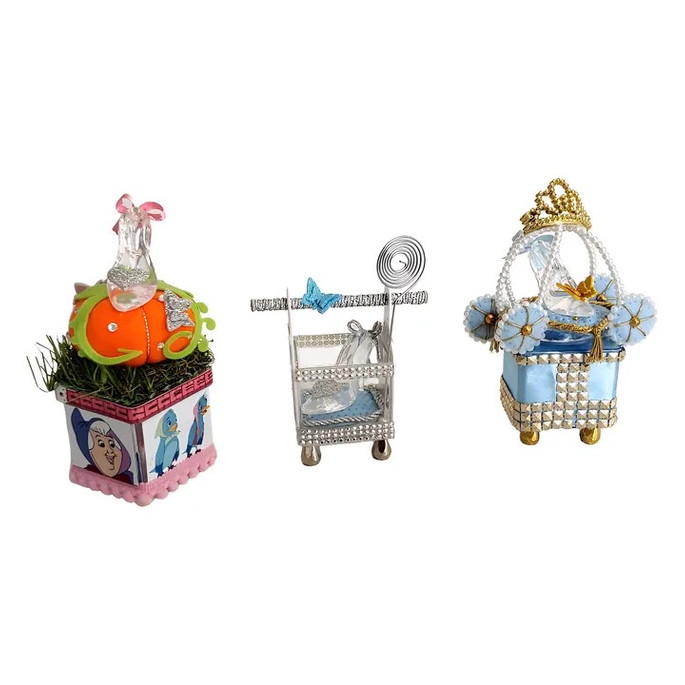 Imagem 1 - Cinderela Caixinhas com Sapatinho de Cristal - Kit com 15