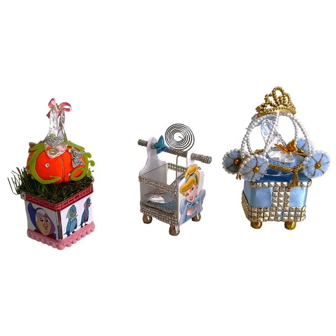 Imagem 2 - Cinderela Caixinhas com Sapatinho de Cristal - Kit com 15