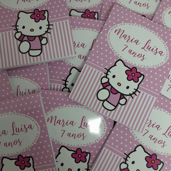 Imagem 1 - Bloquinho com Lápis Personalizado Hello Kitty