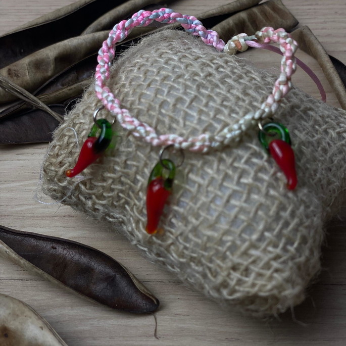 Imagem 1 - Pulseira Macrame com Pingente