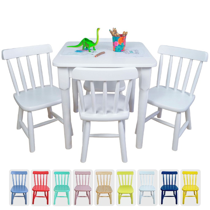 Imagem 1 - Conjunto Mesa Infantil com 4 Cadeirinha Colorida Resistente