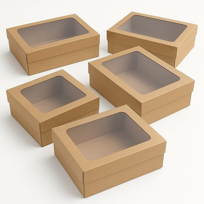 Imagem 3 - Kit com 100 Caixas de Presente com Visor ? 27x16x7cm