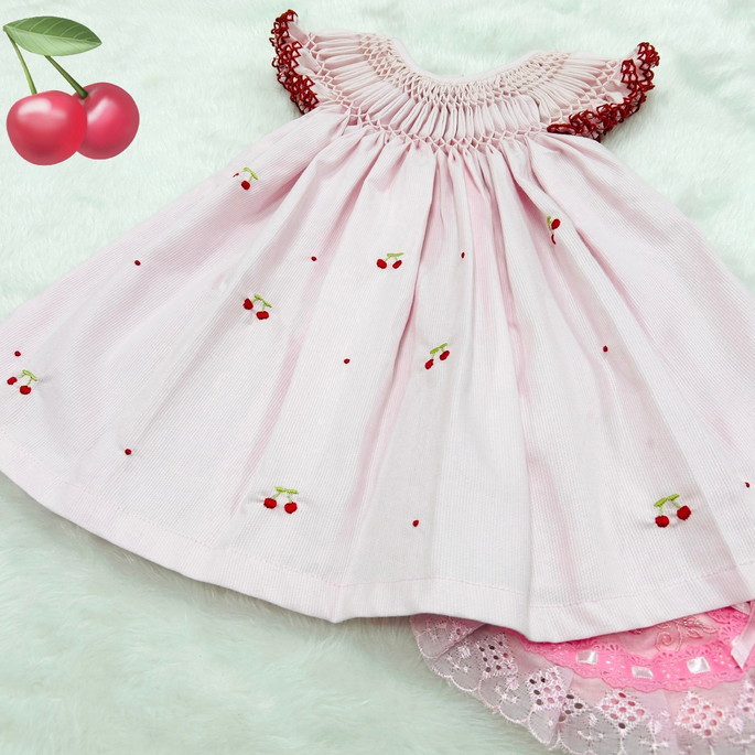 Imagem 1 - Vestido Casinha de Abelha-cerejinha- 3/6 Meses