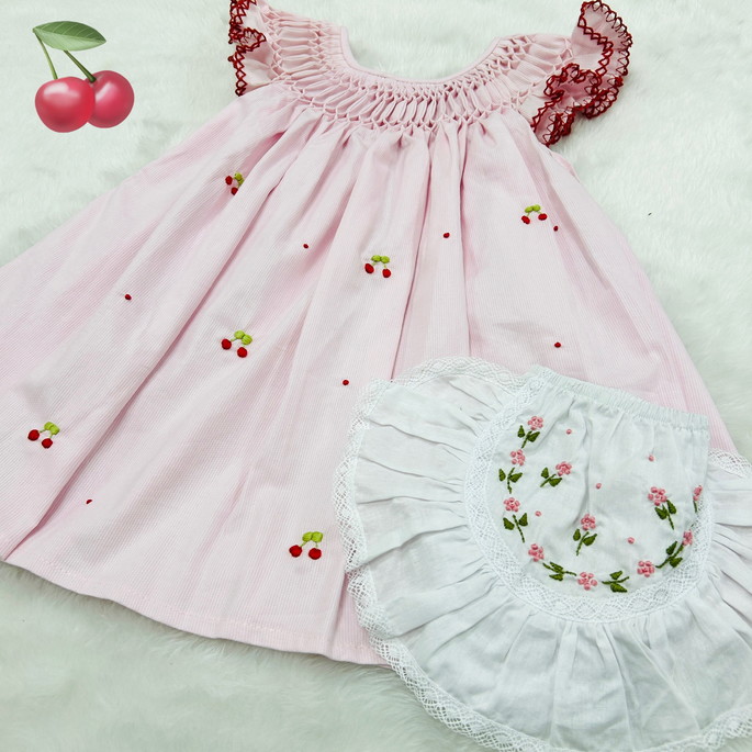 Imagem 1 - Vestido-rosa-cerejinha= 18/24 Meses