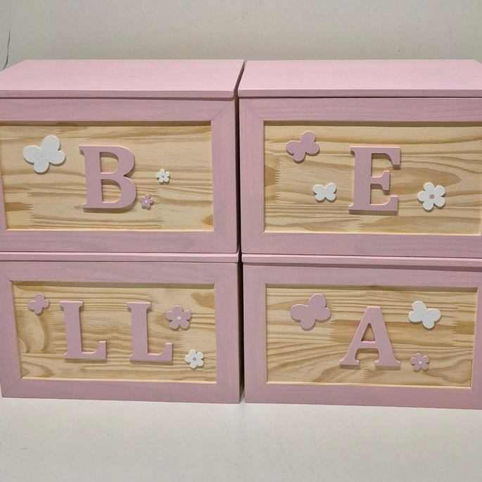 Imagem 2 - Kit Caixas Organizadoras de Brinquedos Letras