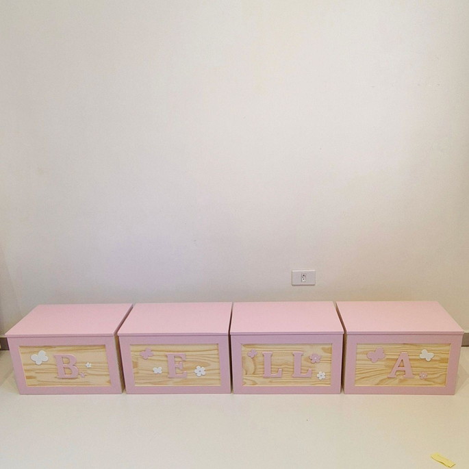 Imagem 4 - Kit Caixas Organizadoras de Brinquedos Letras